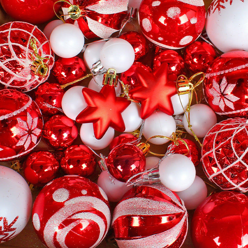 Christmas tree painted ball holiday decoration