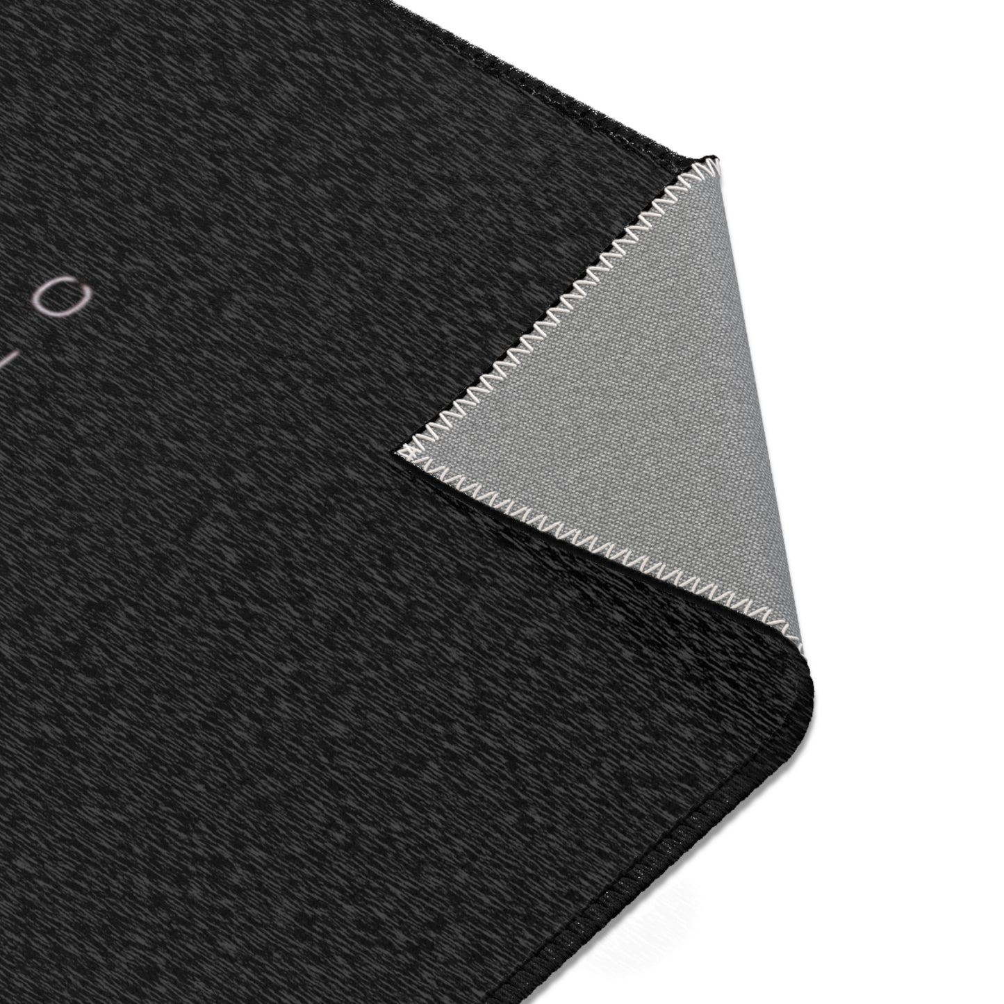 Le' Coop Detailing LLC Company LOGO Stylish Modern Area Rug with Bold Red Design