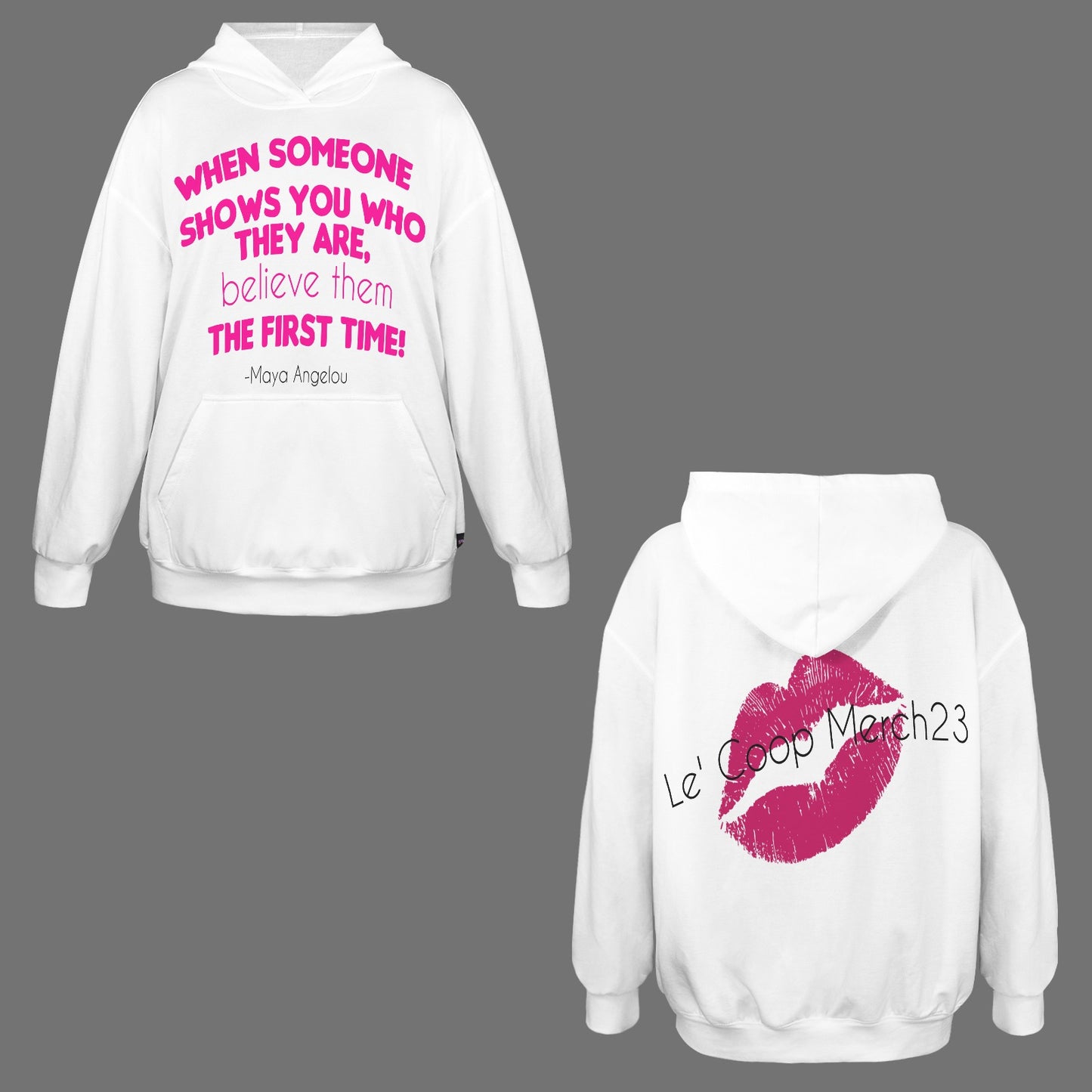 LCM23 MA-Believe Women's Pocket Hoodies Fleece Sweatshirts