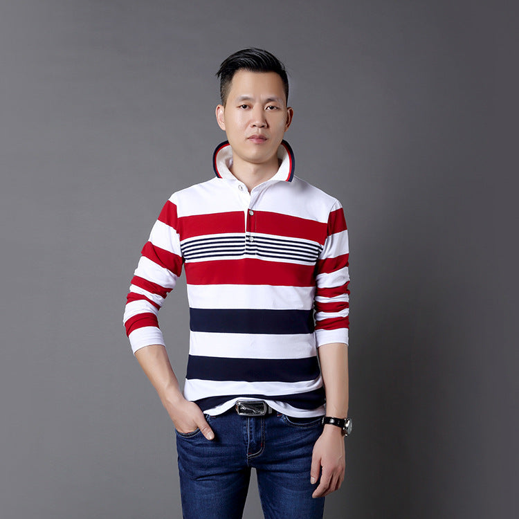 Men's long sleeve striped t-shirt