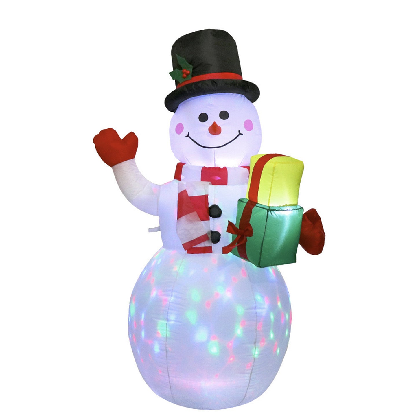 Christmas LED Lights Glowing Santa Tree Snowman Inflatable Outdoor Garden Decor