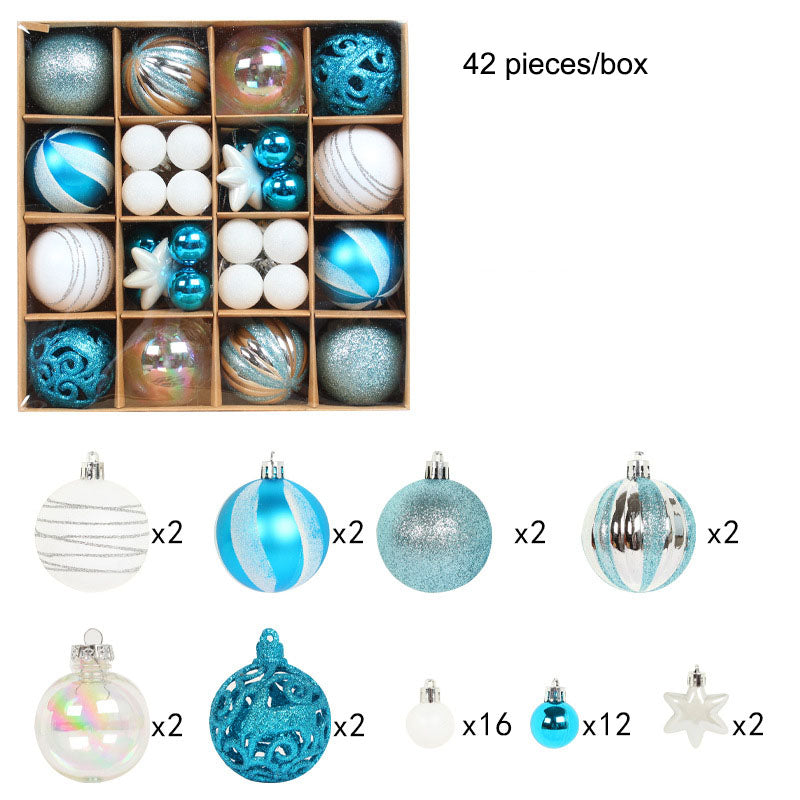 Christmas tree painted ball holiday decoration