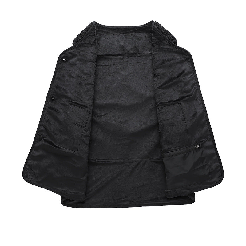 New autumn and winter intelligent heating vest with 16 zones of heating, Teddy velvet fabric, carbon fiber heating and insulation