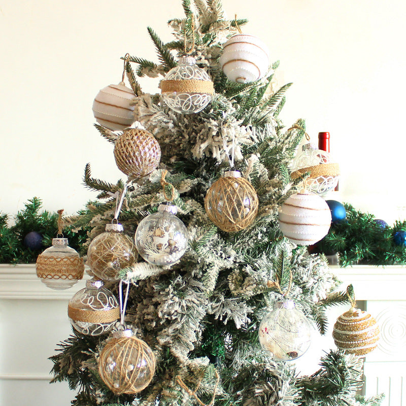 Christmas home painted ball decorations
