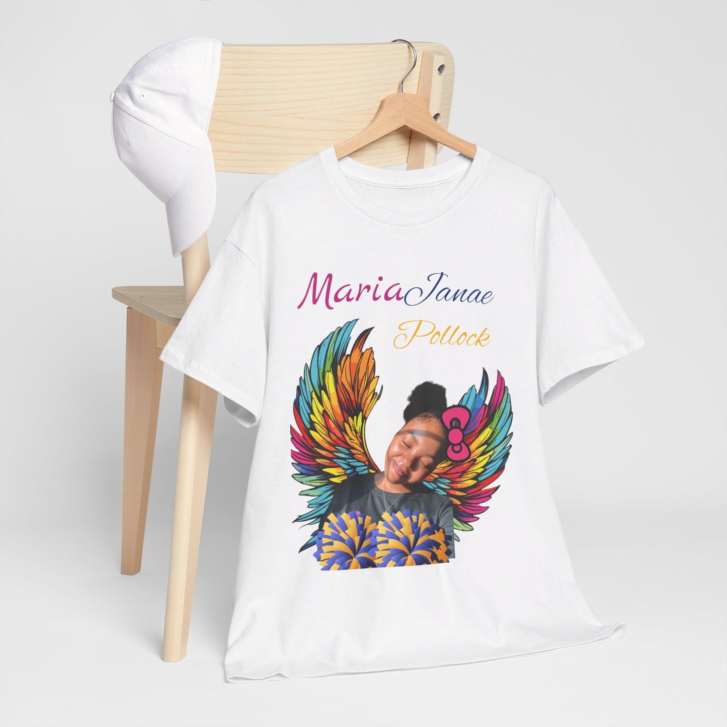 For my family in Honor of Maria Pollock Unisex Heavy Cotton Tee(back customizable for name)