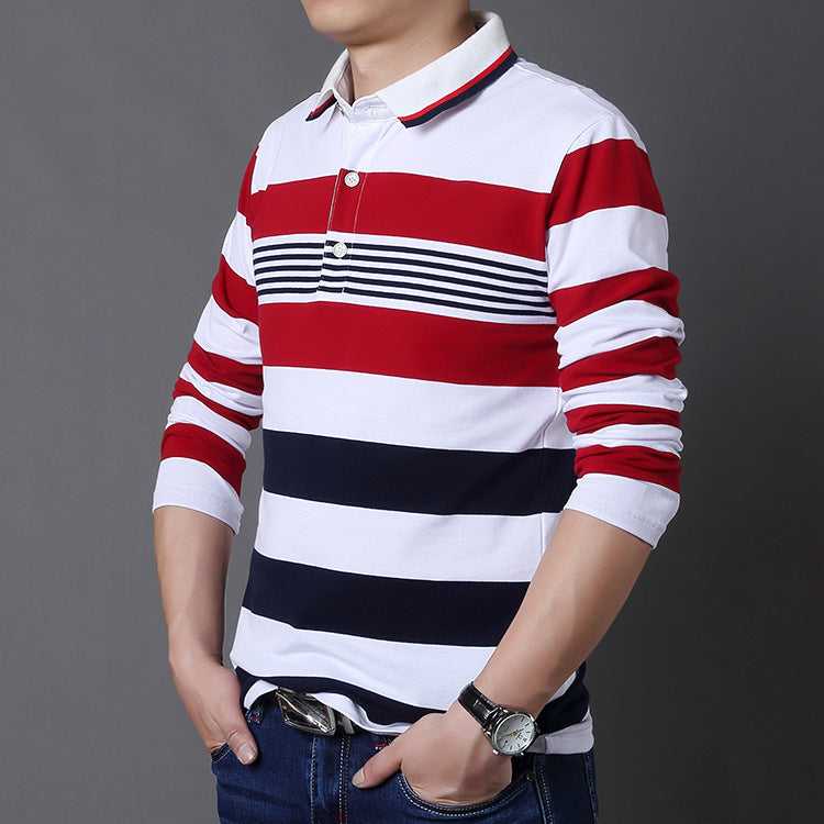 Men's long sleeve striped t-shirt