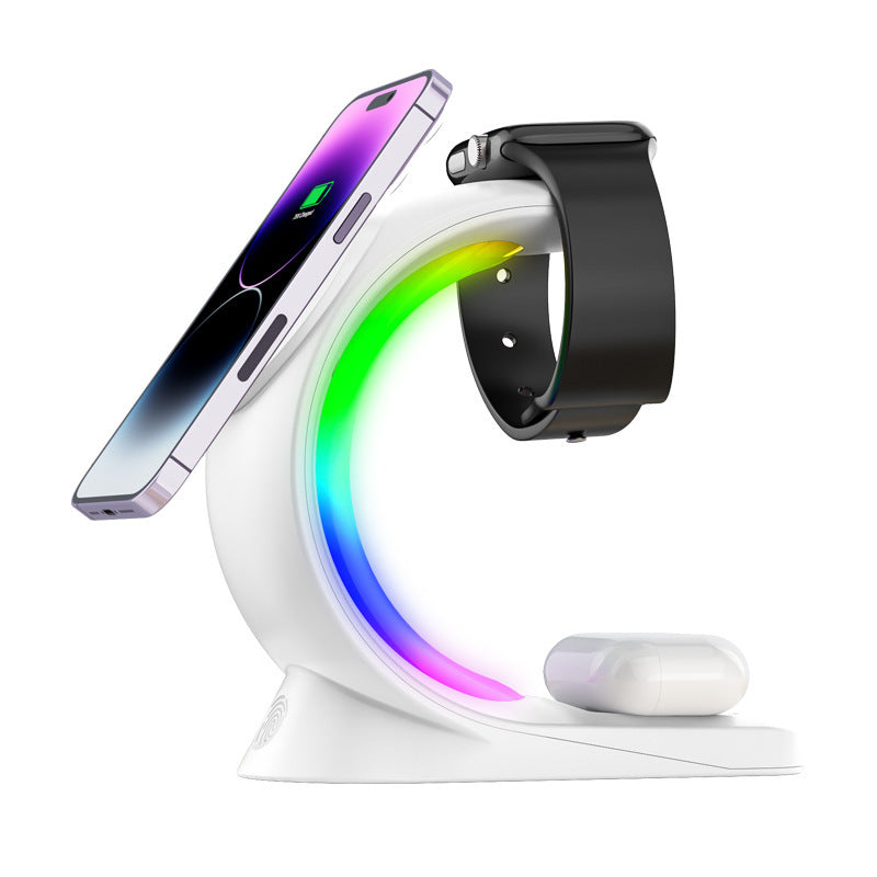 4 In 1 Magnetic Wireless Light Charging Station For Airpods Pro I-phone Watch