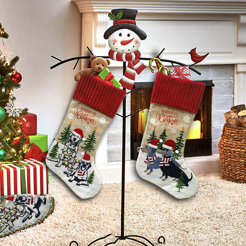 Christmas Socks Decorations Pet Design