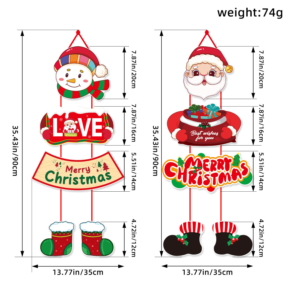 Christmas Door Hanging Decorations