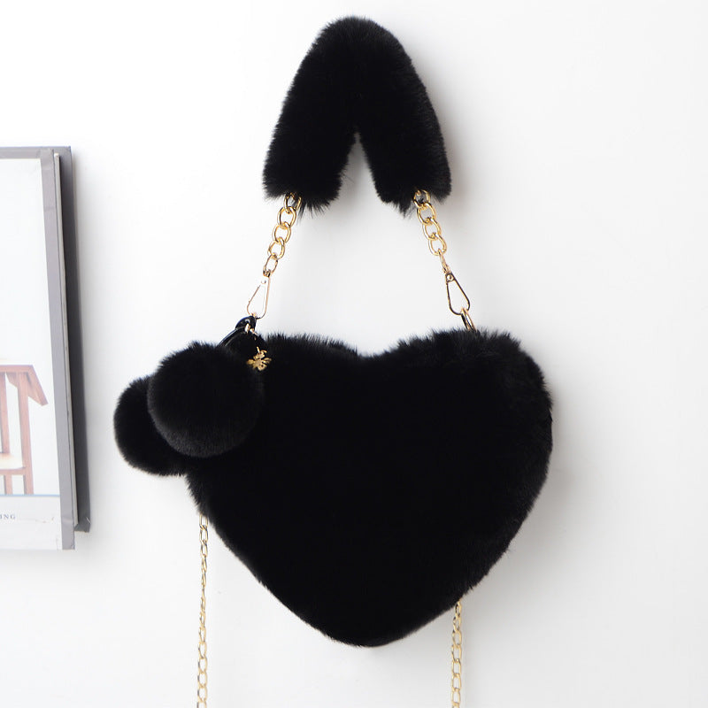 Love Bags Soft Plush Women Valentine's Day Bag