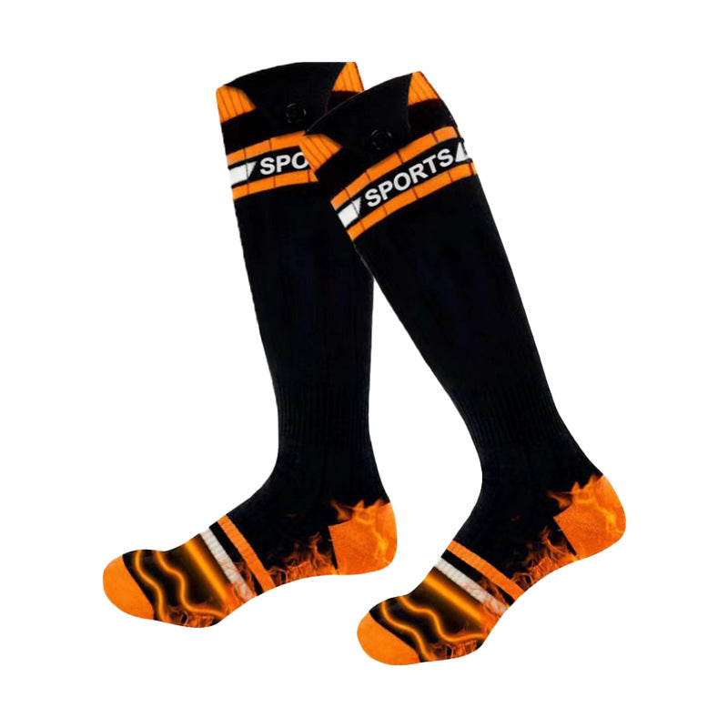 Hot heating socks for feet, cold and warm feet, electric heating socks for skiing and heating