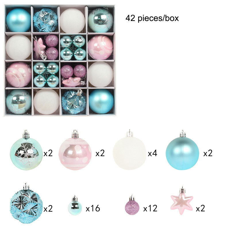 Christmas tree painted ball holiday decoration