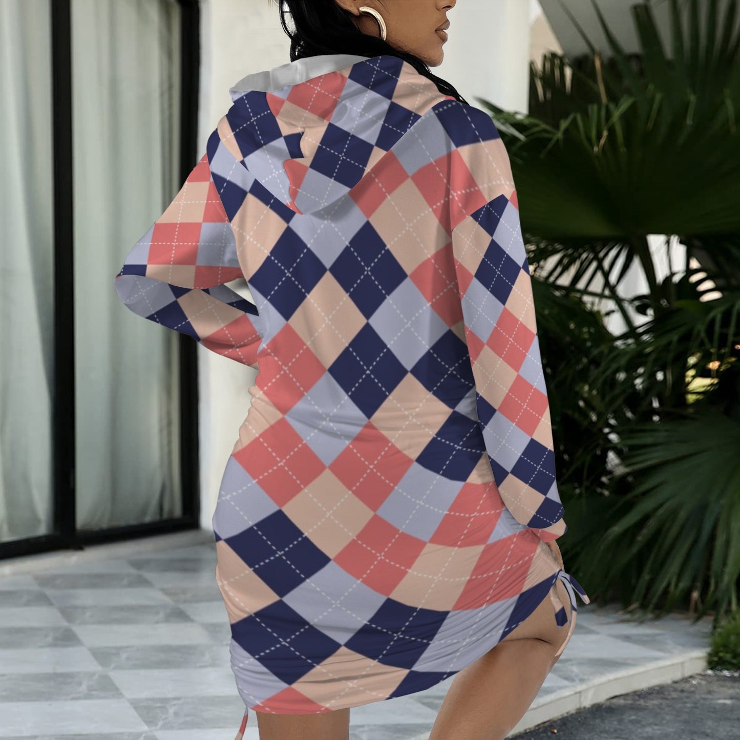 Plaid Hooded Dress