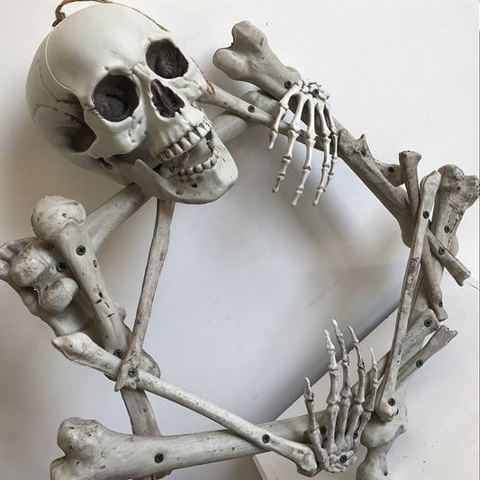 Halloween Props Plastic Skull Skeleton Garland