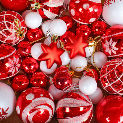 Christmas tree painted ball  holiday decoration