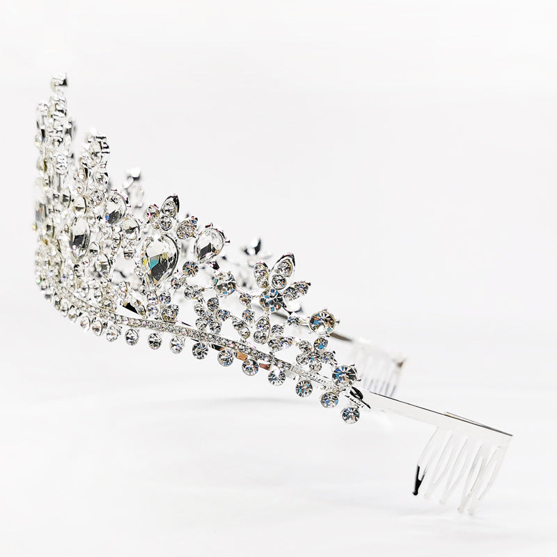 Rhinestone Crown Wedding Tiara