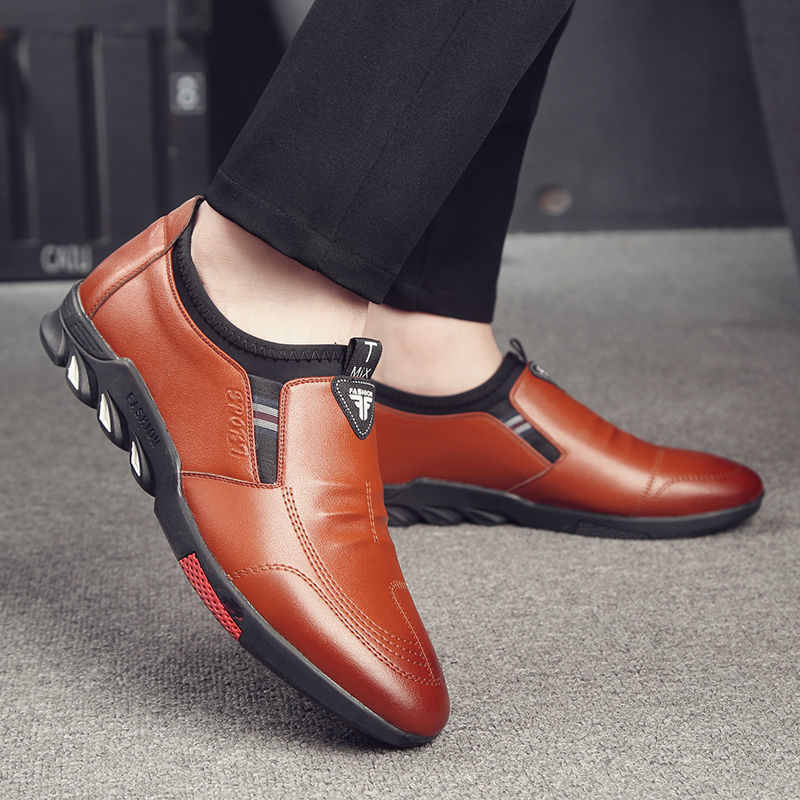 Mens Leather Spring Shoes