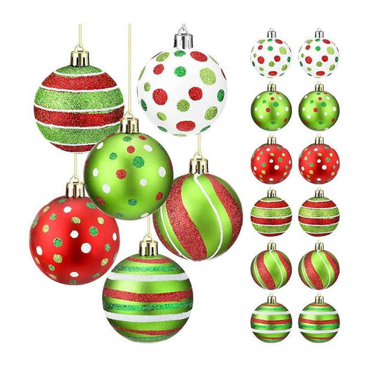 New hand-painted Christmas ball set