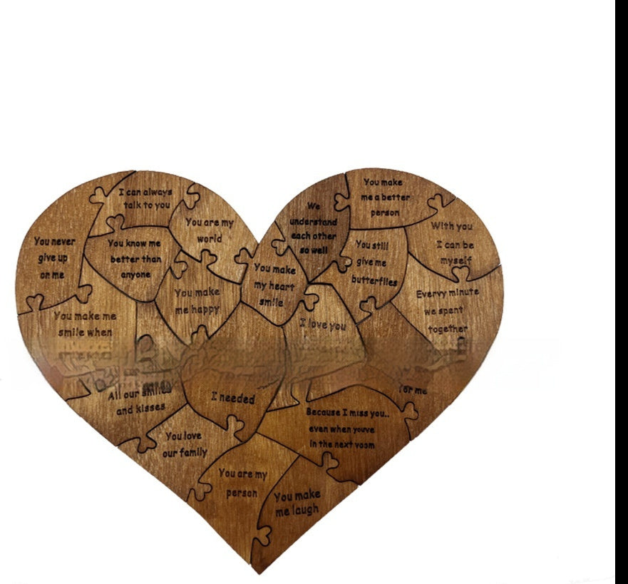 New Valentine's Day Wooden Love Puzzle Resons Why I Love You