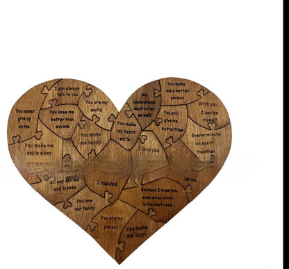 New Valentine's Day Wooden Love Puzzle Resons Why I Love You