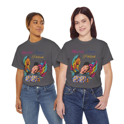 For my family in Honor of Maria Pollock Unisex Heavy Cotton Tee(back customizable for name)