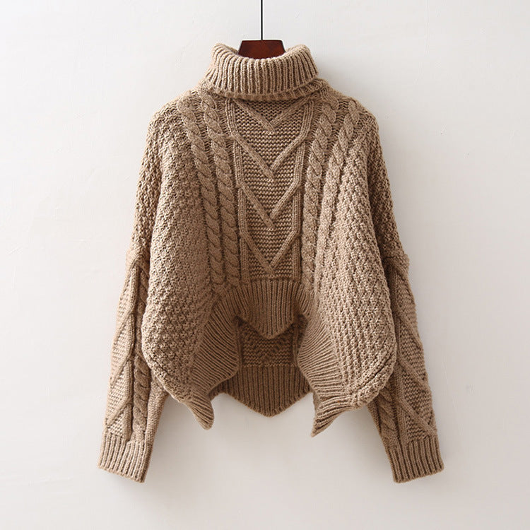 Autumn turtleneck long sleeve knitting pullover Sweater