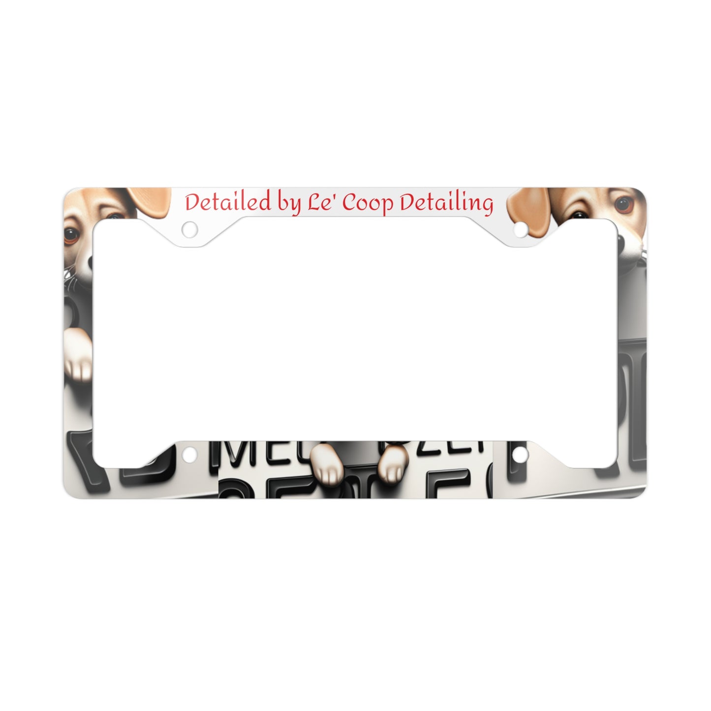 Le' Coop Detailing LLC/Merch 23 Metal License Plate Frame