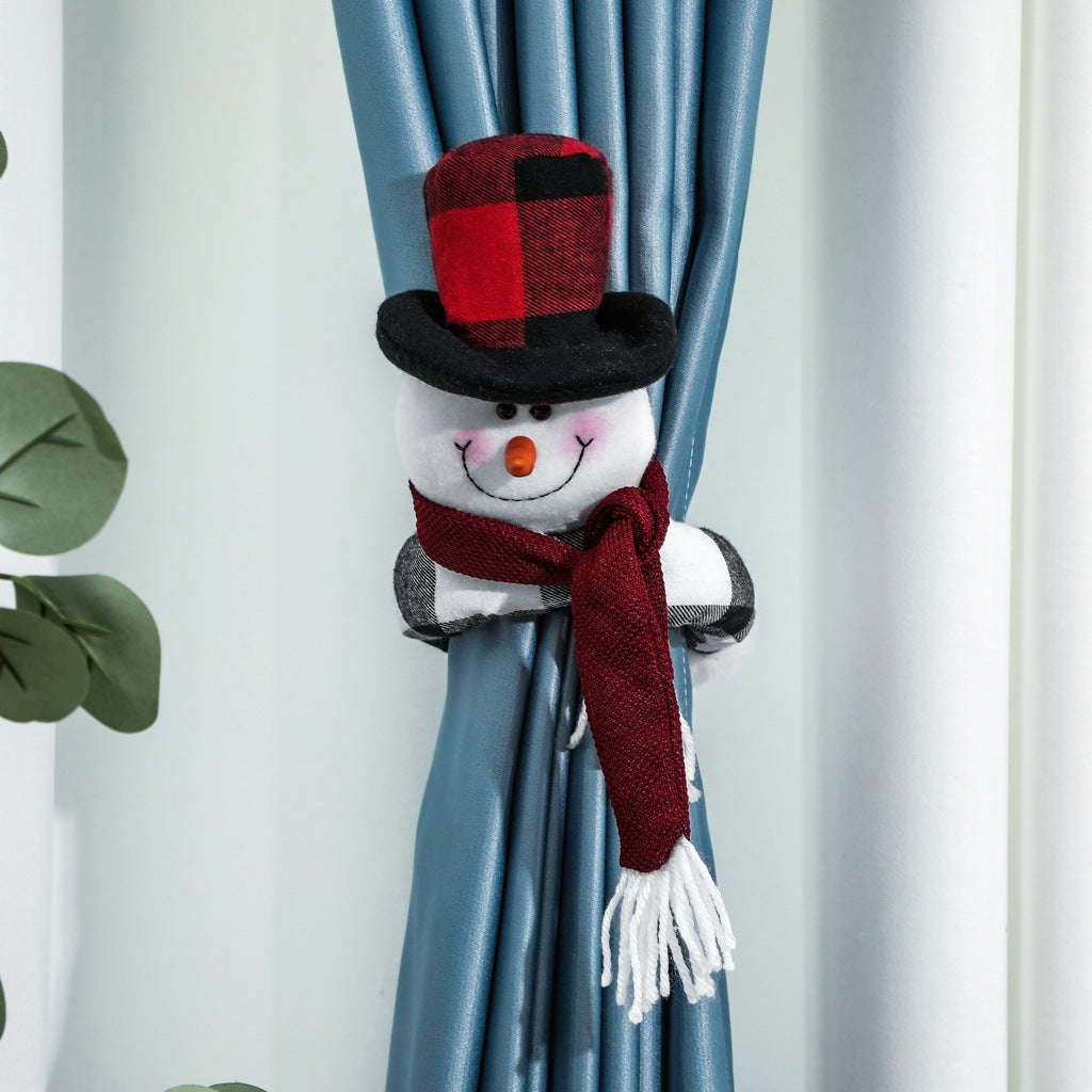 Christmas forest elderly curtain buckle