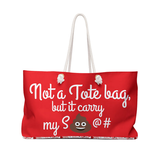 LCM23 Red/May Not Be A Tote...Weekender Bag