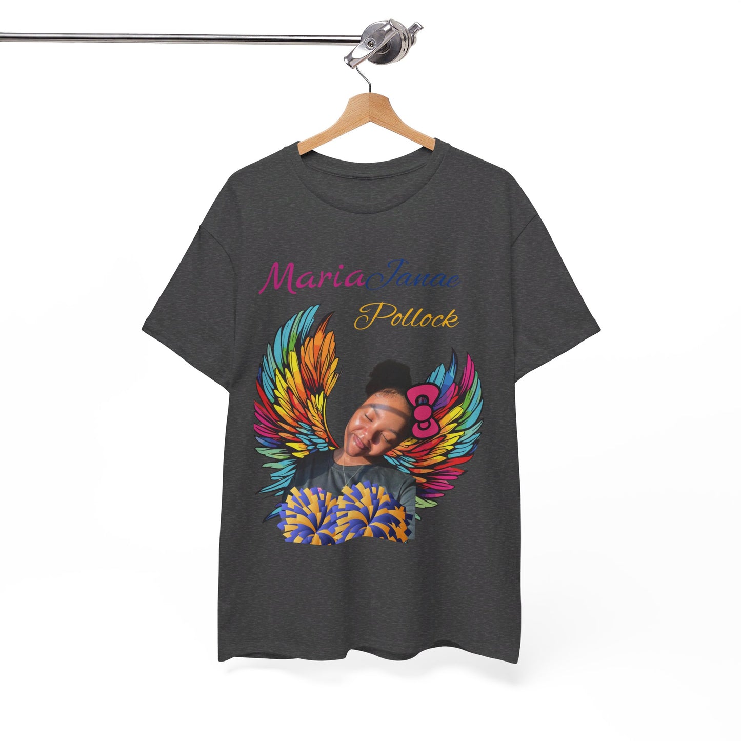 For my family in Honor of Maria Pollock Unisex Heavy Cotton Tee(back customizable for name)