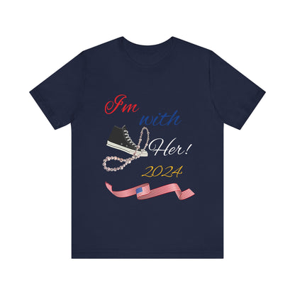 LCM23 I'm With Her/Harris/Walz Unisex Jersey Short Sleeve Tee