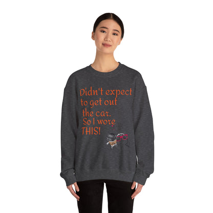 LCM23 I Didn't Expect to get out the car Unisex Heavy Blend™ Crewneck Sweatshirt