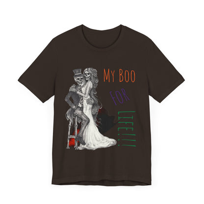 LCM23 My Boo For Life Halloween Unisex Jersey Short Sleeve Tee