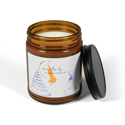 Candles by Le' Coop Blue Xmas Scented Soy Candle (Multi-Size, Amber Jar)