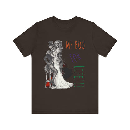 LCM23 My Boo For Life Halloween Unisex Jersey Short Sleeve Tee