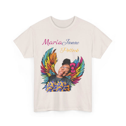 Aunt of an Angel For my family in Honor of Maria Pollock Unisex Heavy Cotton Tee(back customizable for name)