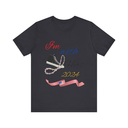 LCM23 I'm With Her/Harris/Walz Unisex Jersey Short Sleeve Tee