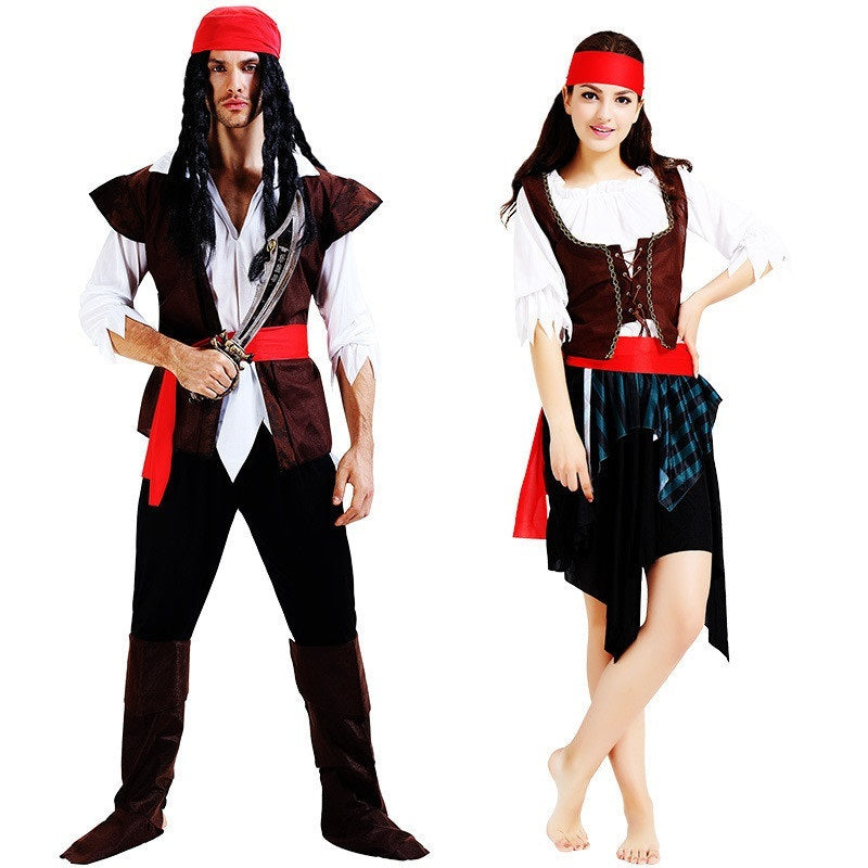 Couples Pirate Cosplay Halloween Costumes