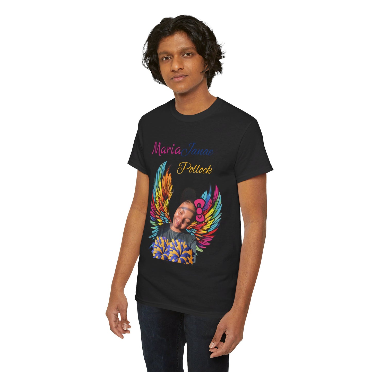 For my family in Honor of Maria Pollock Unisex Heavy Cotton Tee(back customizable for name)