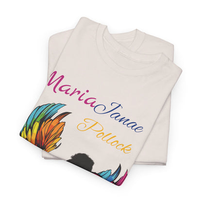 Aunt of an Angel For my family in Honor of Maria Pollock Unisex Heavy Cotton Tee(back customizable for name)