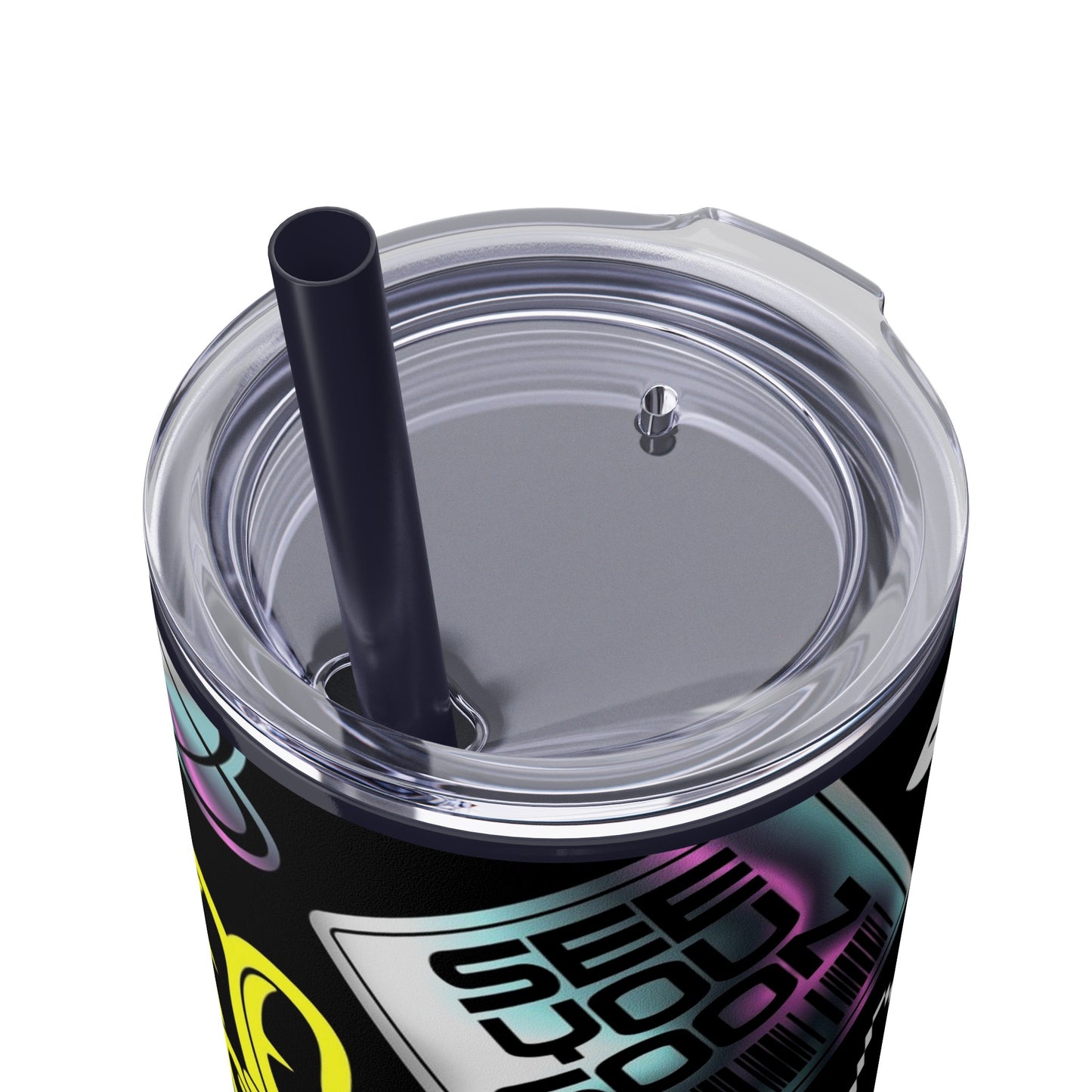 LCM23 School VIbes Skinny Tumbler with Straw, 20oz