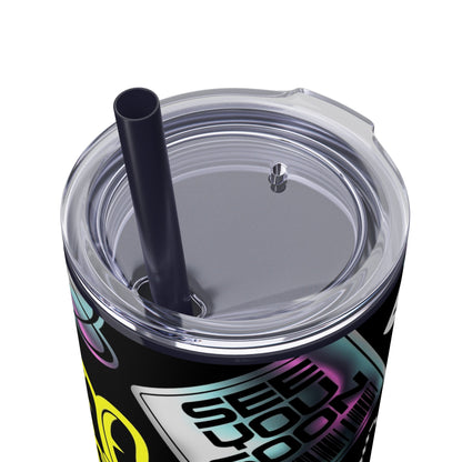 LCM23 School VIbes Skinny Tumbler with Straw, 20oz