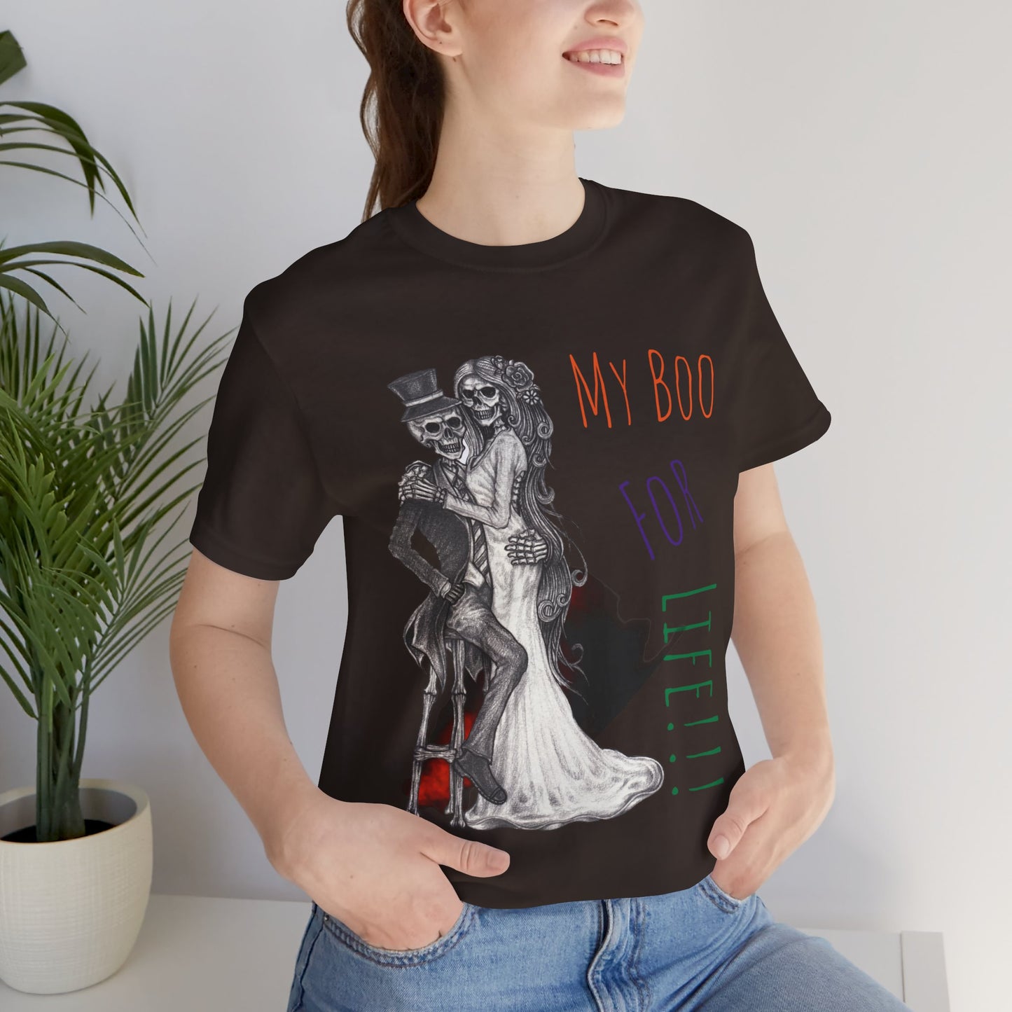 LCM23 My Boo For Life Halloween Unisex Jersey Short Sleeve Tee