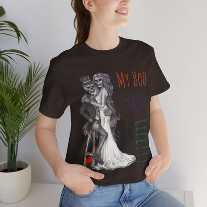 LCM23 My Boo For Life Halloween Unisex Jersey Short Sleeve Tee