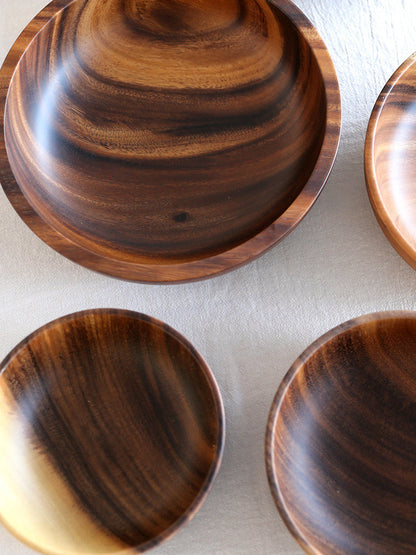 Acacia wooden bowl & tableware