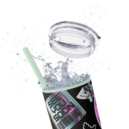 LCM23 School VIbes Skinny Tumbler with Straw, 20oz