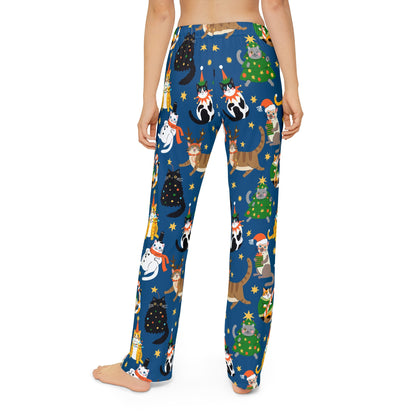 LCM23 Holiday Kitty Xmas Kids Pajama Pants (AOP)