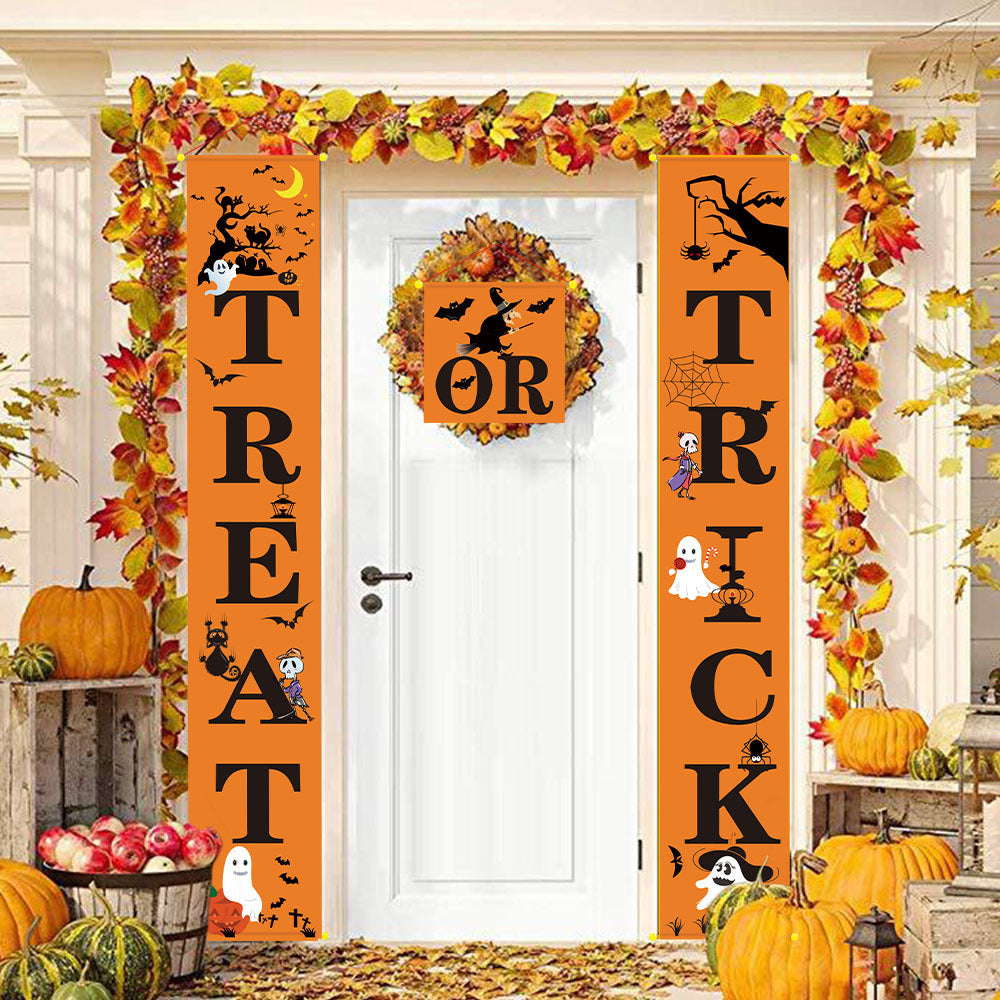 Halloween door hanging couplet