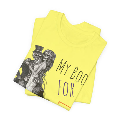 LCM23 My Boo For Life Halloween Unisex Jersey Short Sleeve Tee