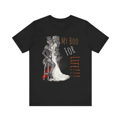 LCM23 My Boo For Life Halloween Unisex Jersey Short Sleeve Tee